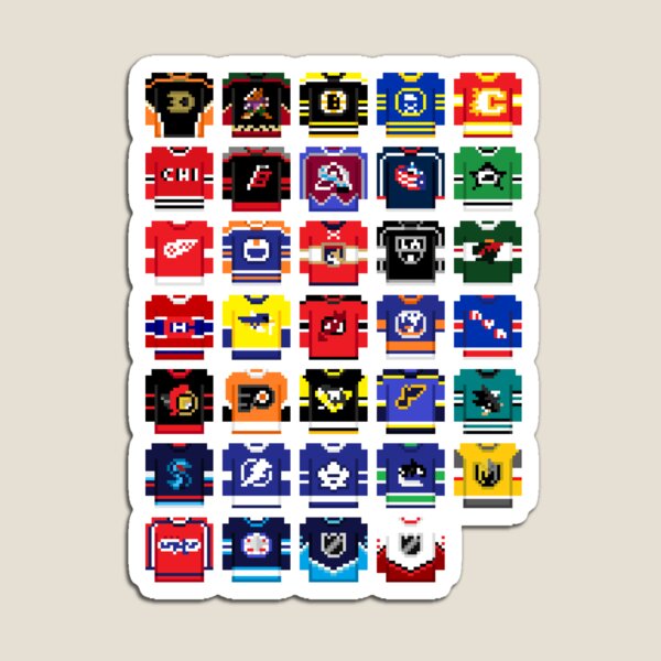 8-Bit Hockey Jerseys '22' Magnet for Sale by AlCreed