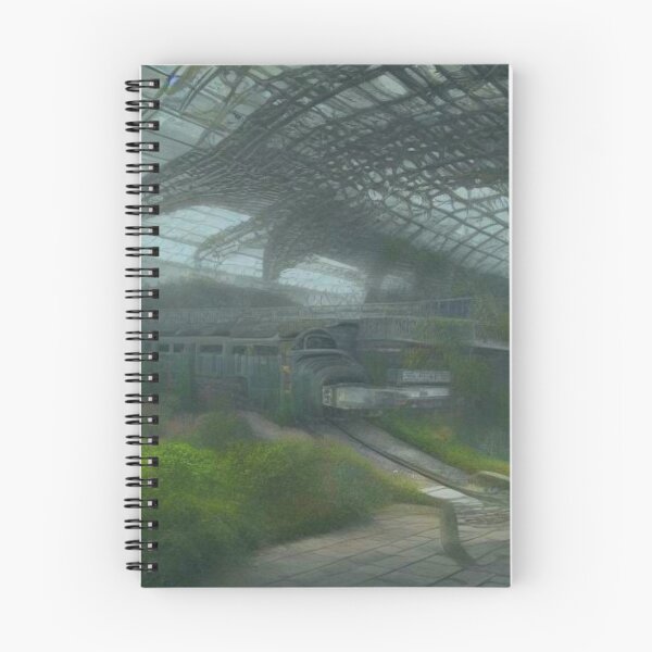Item preview, Overgrown train station designed and sold by ArtySaxon.