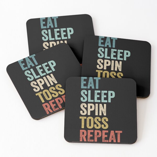Item preview, Eat Sleep Spin Toss Repeat Spin Toss designed and sold by PandaPope.