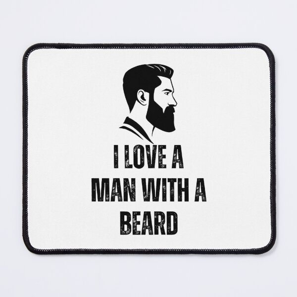 Item preview, I love a man with a beard - funny designed and sold by PellSilversmith.