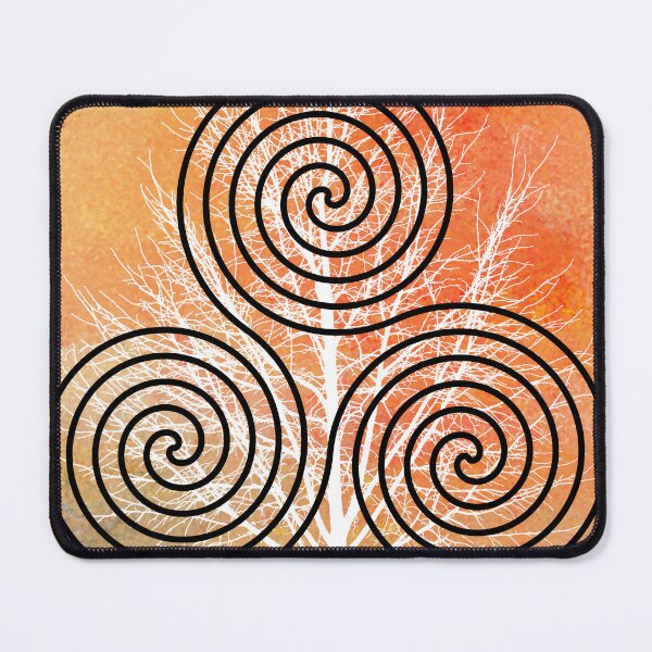 Item preview, Celtic Trinity Spirals and White tree - Throw Pillows and Prints.  designed and sold by ScatterHub.