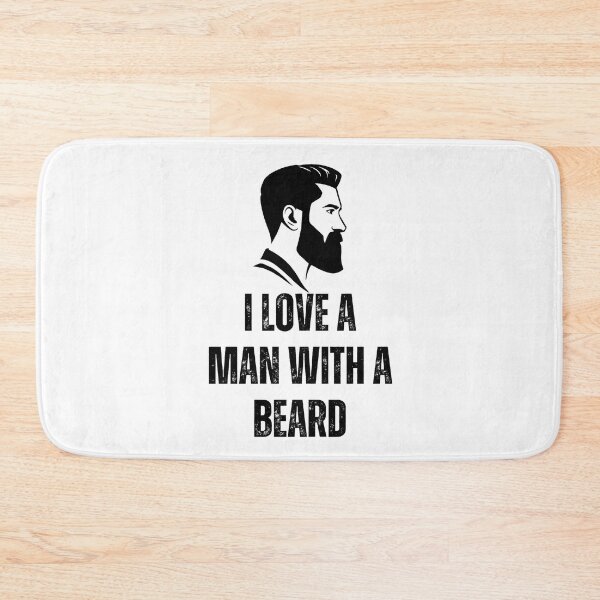 Item preview, I love a man with a beard - funny designed and sold by PellSilversmith.