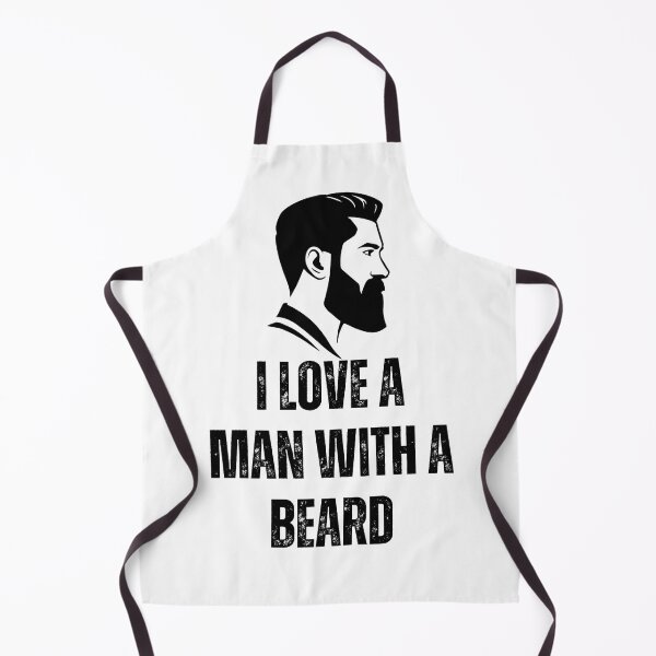 Item preview, I love a man with a beard - funny designed and sold by PellSilversmith.