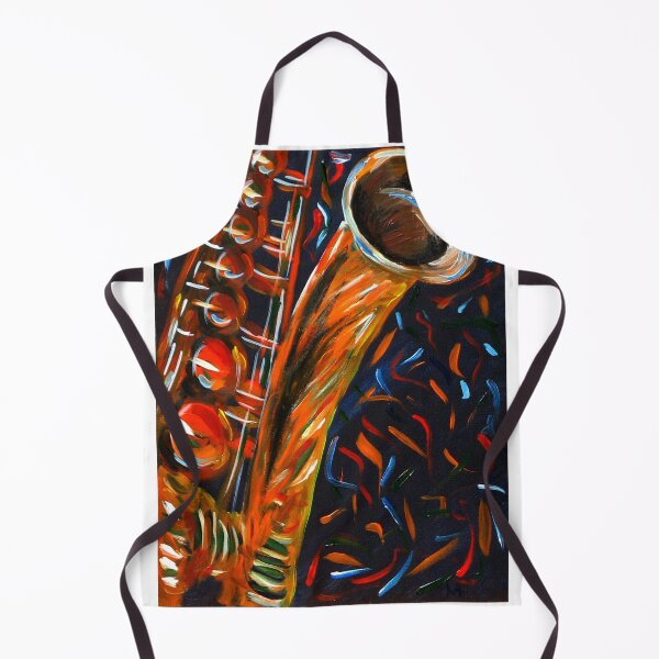 Item preview, "Saxophone" original signed acrylic painting on canvas designed and sold by Michael Arnold.