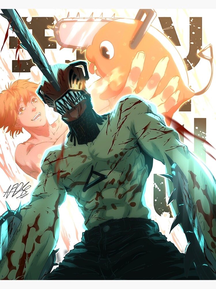 "Chainsaw Man Episode 1 Dog and Chainsaw" Poster for Sale by AFDSBM