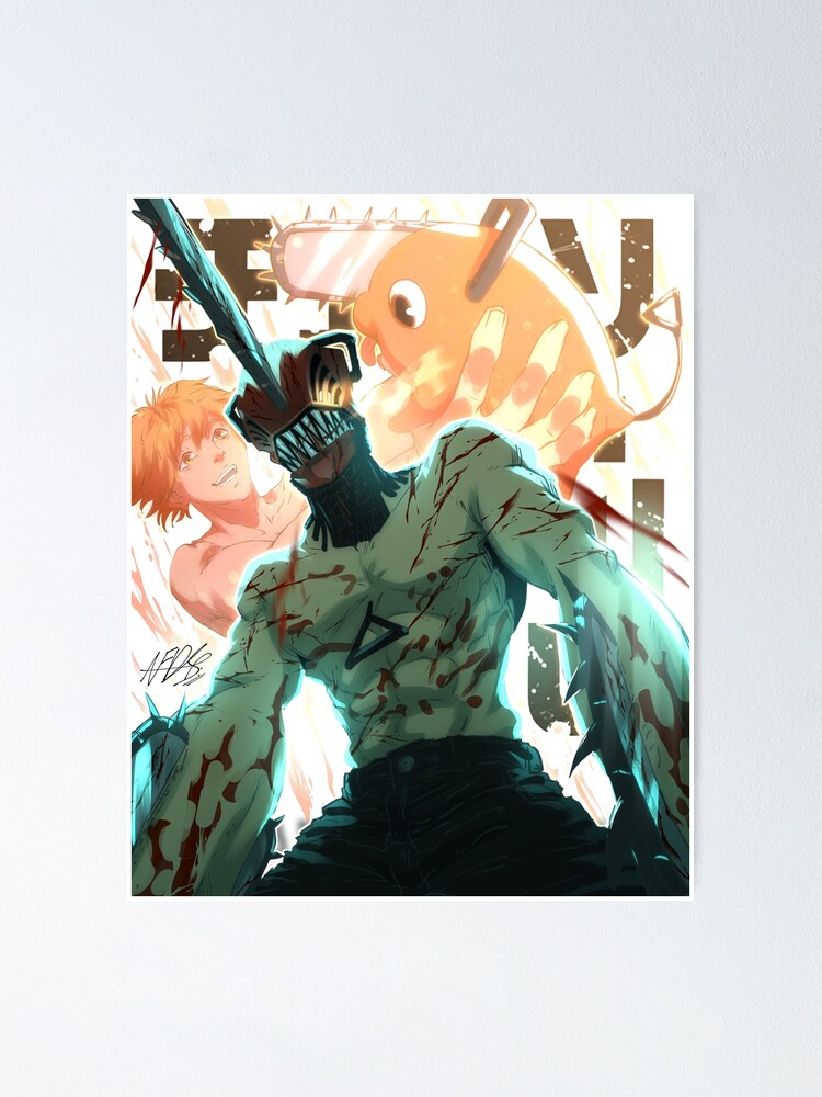 "Chainsaw Man Episode 1 Dog and Chainsaw" Poster for Sale by AFDSBM
