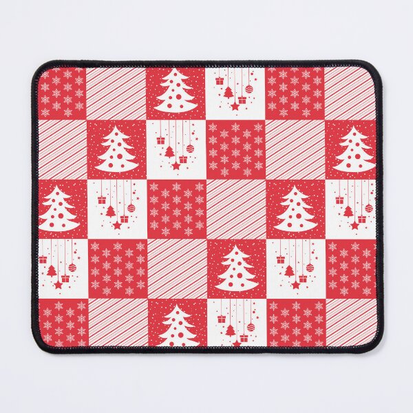 Item preview, Christmas Vibes Red and White Patchwork Pattern designed and sold by humnoo.