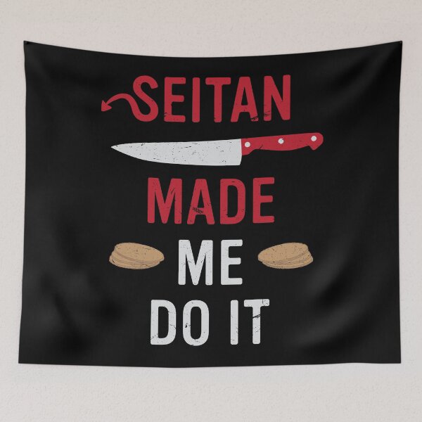 Item preview, Seitan Made Me Do It Vegan & Vegetarian Halloween designed and sold by mindeverykind.