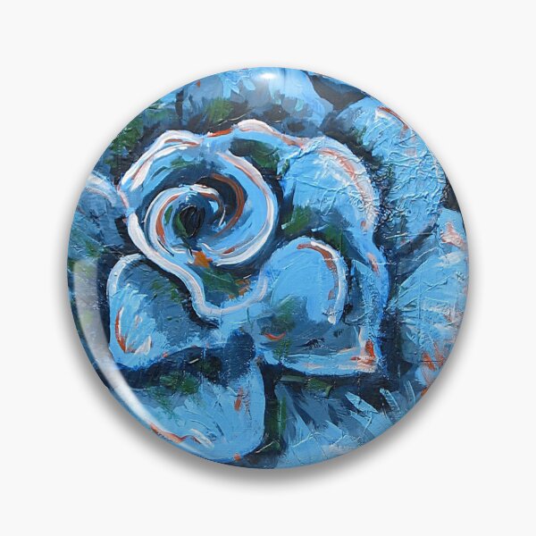 Item preview, "Blue Rose" original signed acrylic painting on canvas designed and sold by Michael Arnold.