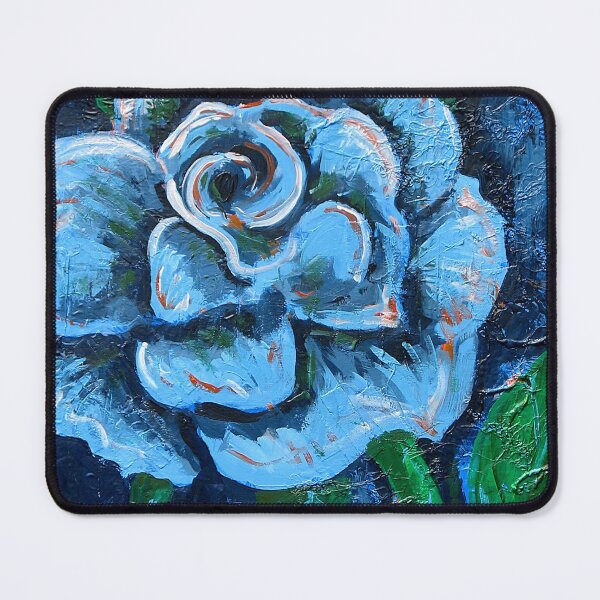 Item preview, "Blue Rose" original signed acrylic painting on canvas designed and sold by Michael Arnold.