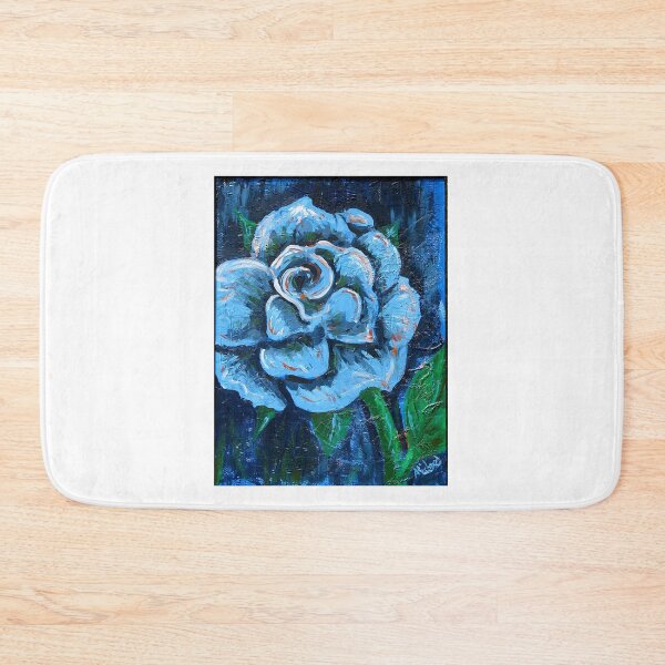 Item preview, "Blue Rose" original signed acrylic painting on canvas designed and sold by Michael Arnold.