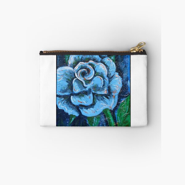 Item preview, "Blue Rose" original signed acrylic painting on canvas designed and sold by Michael Arnold.