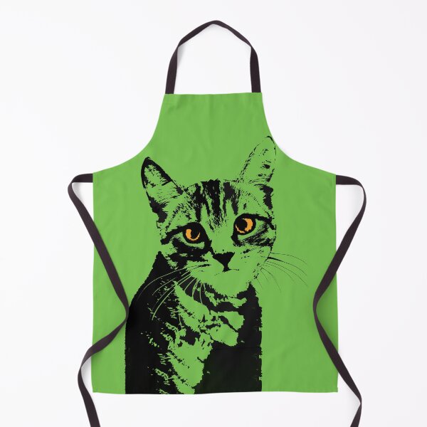 Item preview, Tabby Cat in Green Design - Pet Pop Art - Animal Pop Art designed and sold by StudioFlea.