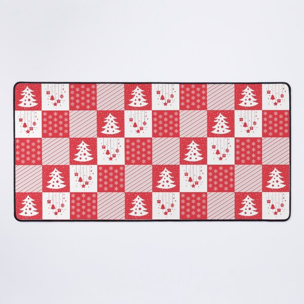 Item preview, Christmas Vibes Red and White Patchwork Pattern designed and sold by humnoo.