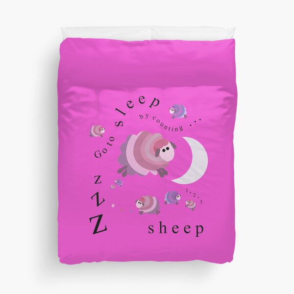 Help to sleep by counting sheep - cute kids pjs and nightwear range - Caroline Laursen Original Duvet Cover