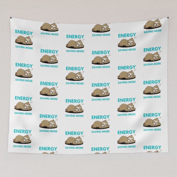 Item preview, Sleepy Sloth Energy Saving Mode designed and sold by HeatherAP.