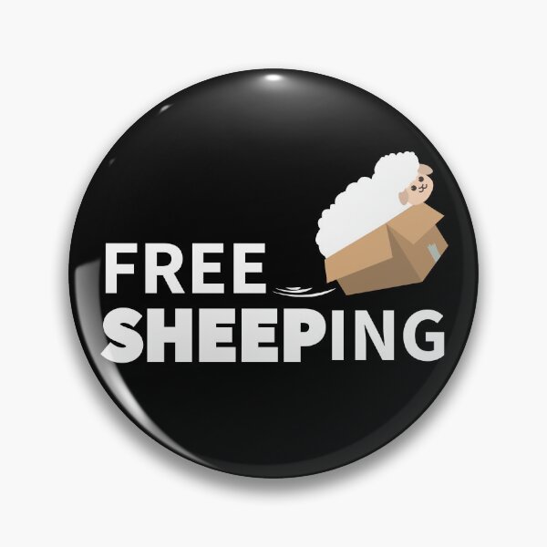 Item preview, Free Sheeping | Funny Sheep Puns Shipping  designed and sold by Fluffy-Vectors.
