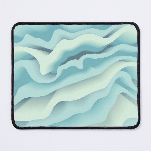 Item preview, Flower Petals Abstract Floral Botanical in Pale Blue and Light Grayish Cyan Shades designed and sold by Beachy.