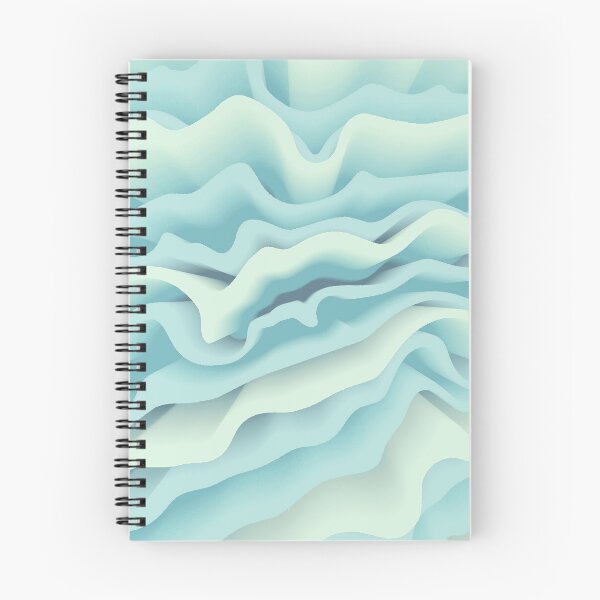 Item preview, Flower Petals Abstract Floral Botanical in Pale Blue and Light Grayish Cyan Shades designed and sold by Beachy.
