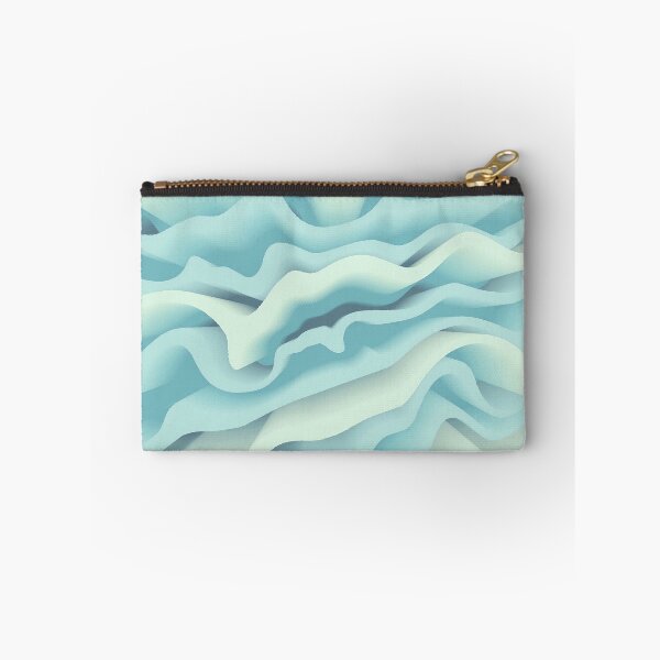 Item preview, Flower Petals Abstract Floral Botanical in Pale Blue and Light Grayish Cyan Shades designed and sold by Beachy.