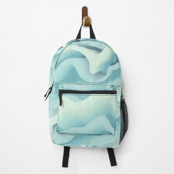 Item preview, Flower Petals Abstract Floral Botanical in Pale Blue and Light Grayish Cyan Shades designed and sold by Beachy.