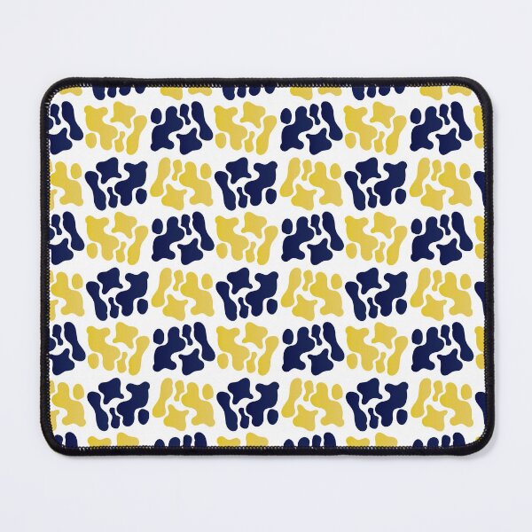 Item preview, Dark navy and dark yellow pattern with white  background . designed and sold by bayanabufadda.