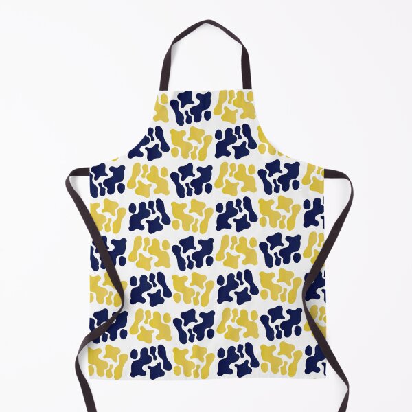 Item preview, Dark navy and dark yellow pattern with white background . designed and sold by bayanabufadda.