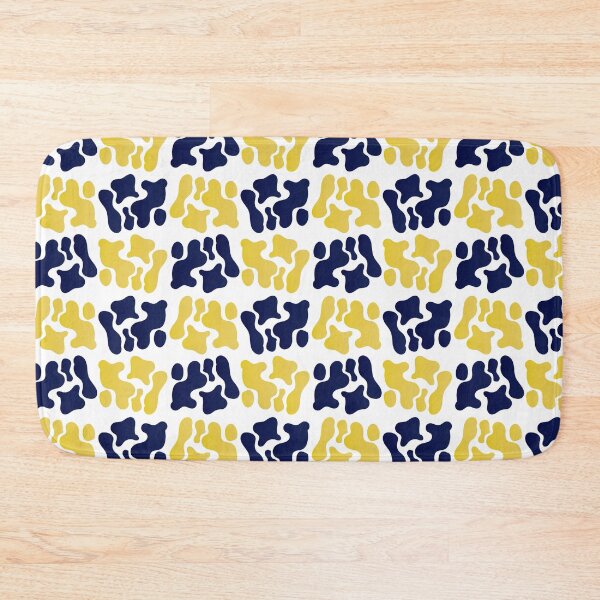 Item preview, Dark navy and dark yellow pattern with white  background . designed and sold by bayanabufadda.