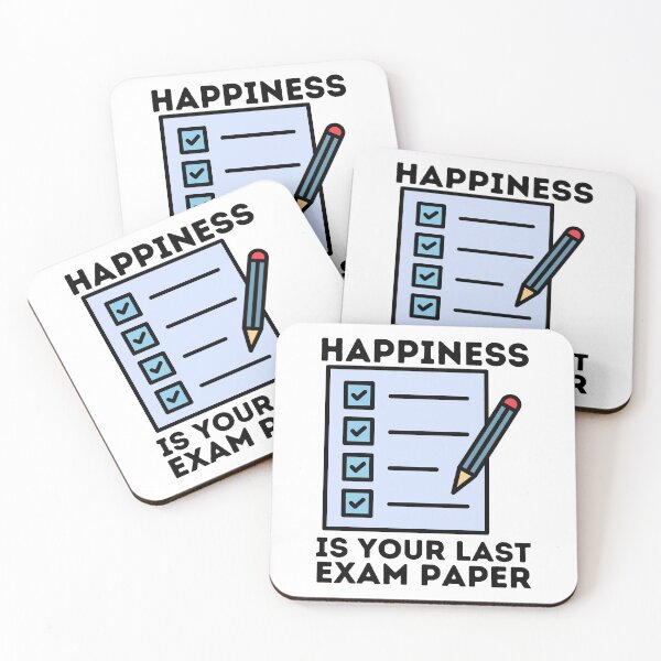 Item preview, Happiness Is Your Last Exam Paper | Funny Sayings designed and sold by BopleDesigns.