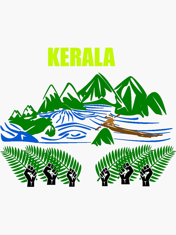 "KERALA" Sticker for Sale by hejst Redbubble