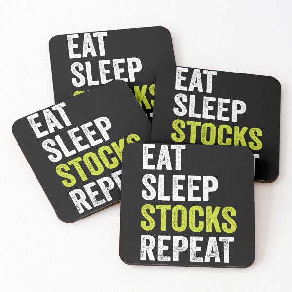 Item preview, Eat Sleep Stocks Repeat Stock Trading designed and sold by PandaPope.