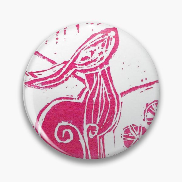 Item preview, lino cut print hare in red  designed and sold by Hawthornshalt43.