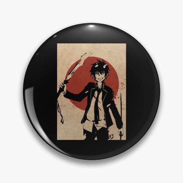 Item preview, Blue Exorcist Rin Okumura Retro Blood Moon - Tshirt designed and sold by HoshiJuku.