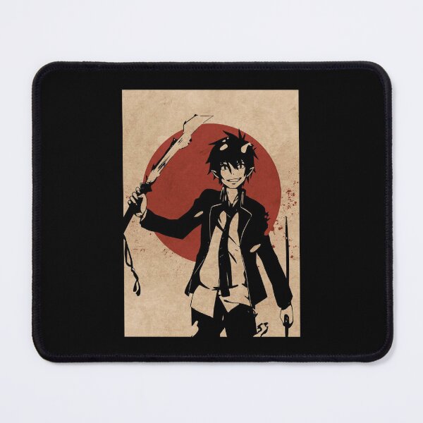 Item preview, Blue Exorcist Rin Okumura Retro Blood Moon - Tshirt designed and sold by HoshiJuku.