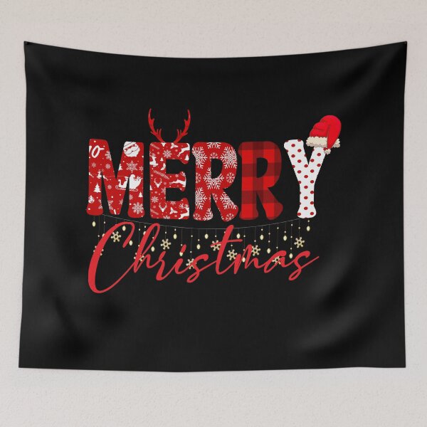 Item preview, Merry Christmas Leopard Buffalo Red Plaid For Men Women T-Shirt designed and sold by ENJOY Wear.