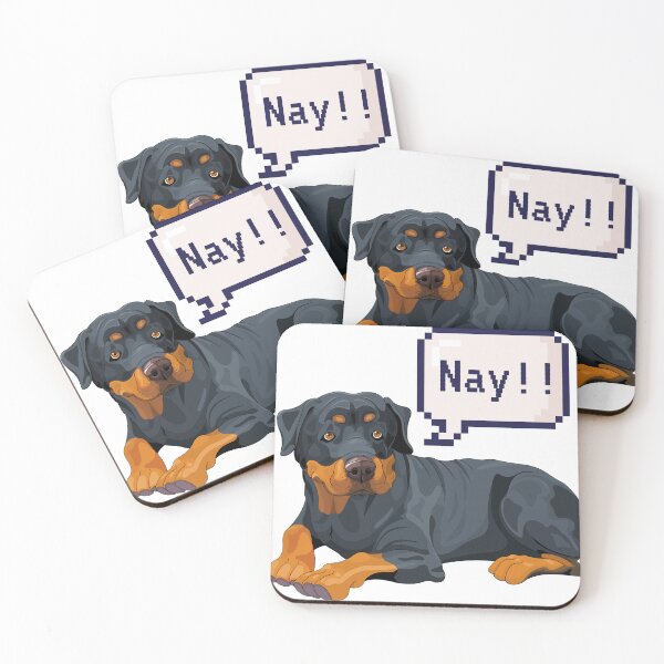 Item preview, Rottweiler says nay - Dog Funny Yay Or Nay designed and sold by Zeeprint ★★★★★.