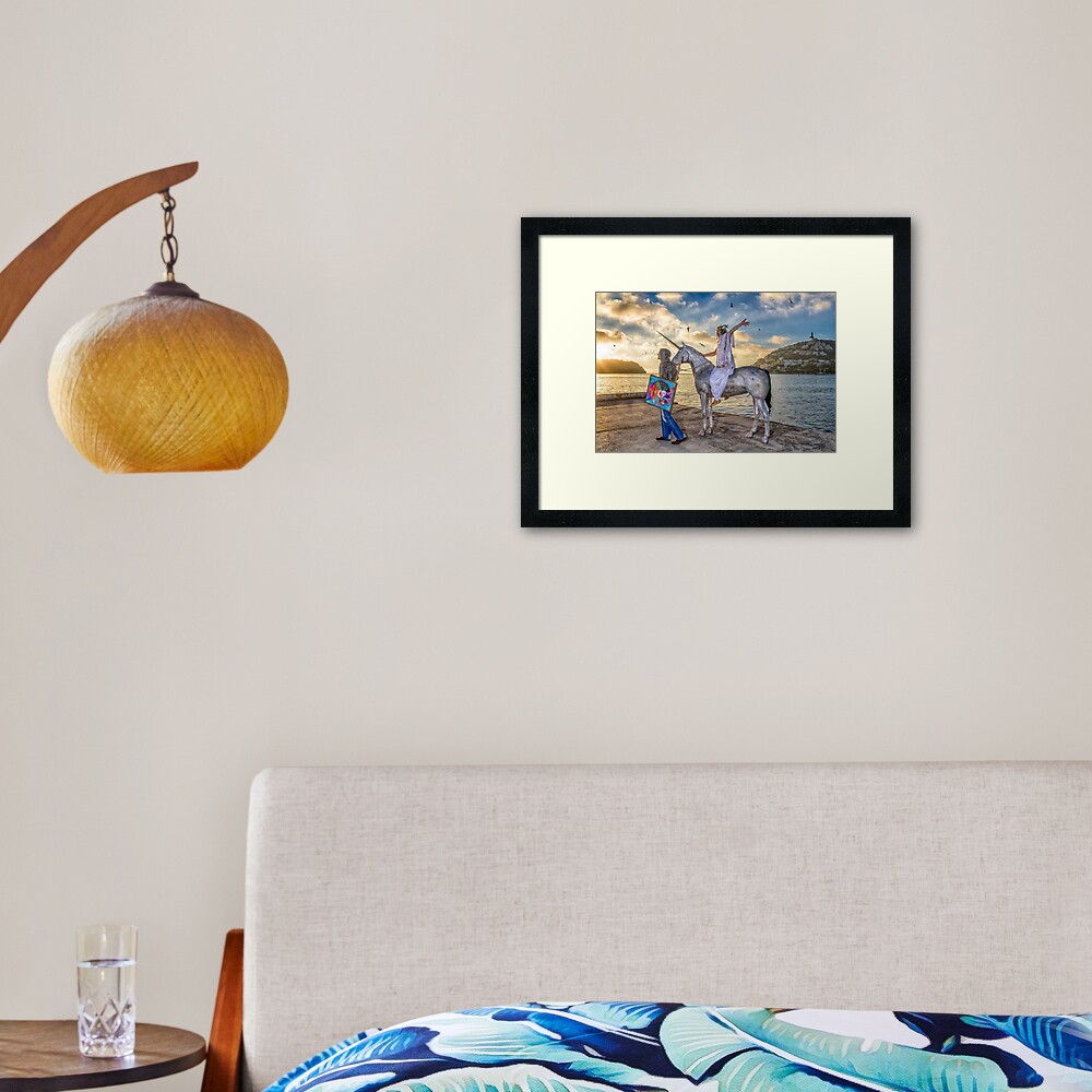 The triumphant return of Lady Art Framed Art Print
