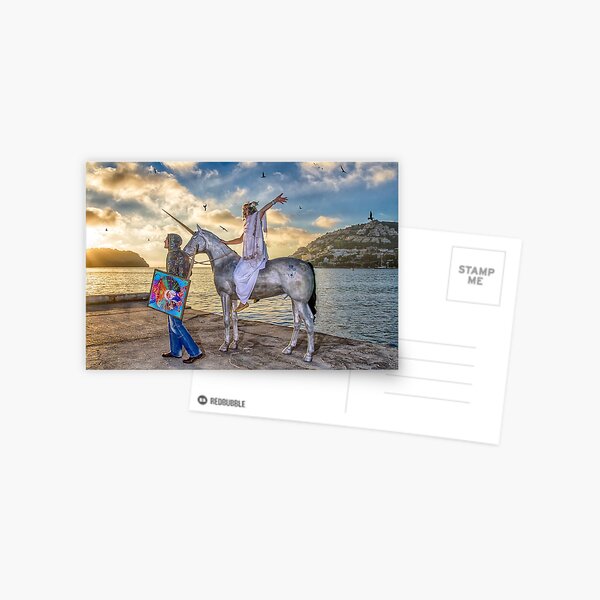 The triumphant return of Lady Art Postcard