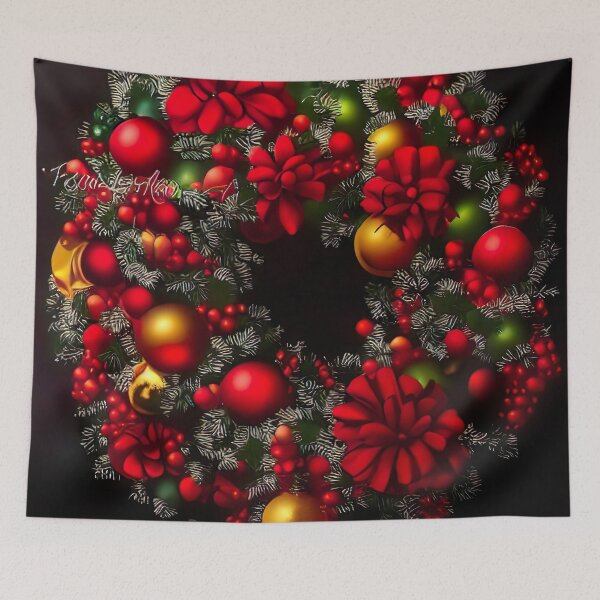 Item preview, Christmas Wreath designed and sold by DiscoGypsyFish.