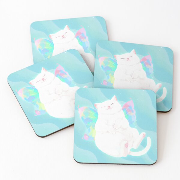 Item preview, Happy Fairy White Cat designed and sold by You Store.