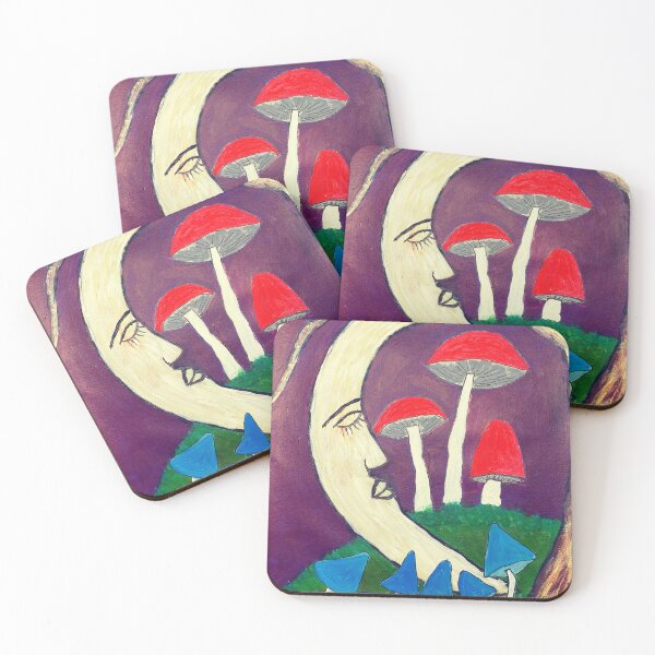 Item preview, Moon & Mushrooms designed and sold by JobMuscroft.