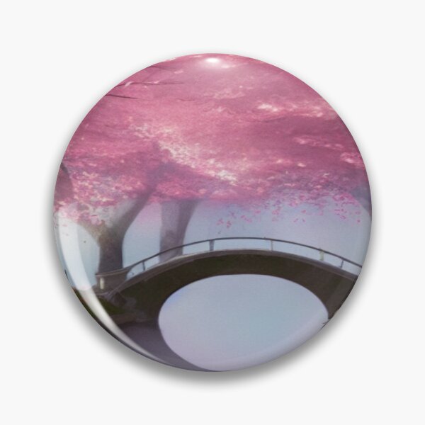 Item preview, Art of a cherry tree over a lake designed and sold by TravelingOak.