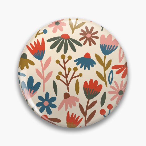 Item preview, Retro Floral Pattern designed and sold by Carrie Cantwell Art.