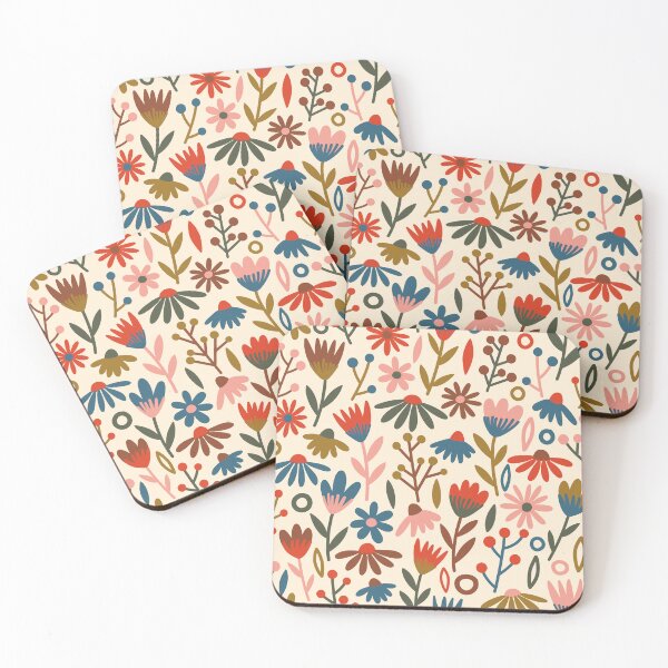 Item preview, Retro Floral Pattern designed and sold by Carrie Cantwell Art.