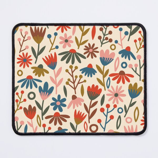 Item preview, Retro Floral Pattern designed and sold by Carrie Cantwell Art.