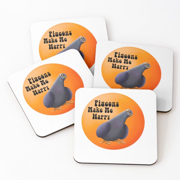 Item preview, Pigeons make me happy designed and sold by BlackCatArtBB.