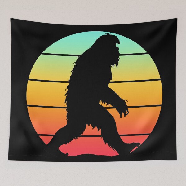 Item preview, Copy of Copy of Bigfoot Saw Me -  gradient sunset tee shirts stickers pillows and more designed and sold by FlippinTurtles.
