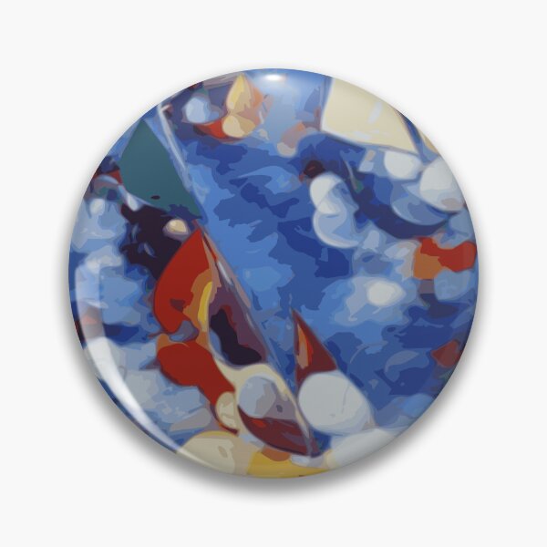 Item preview, Sailboating Painting Abstract Illustration Puffy Waves designed and sold by Nonshape.