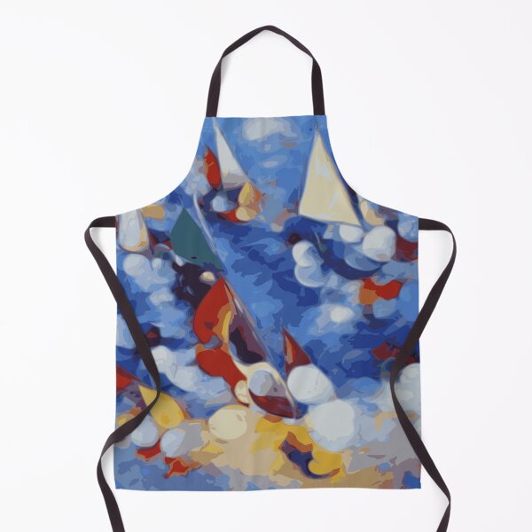 Item preview, Sailboating Painting Abstract Illustration Puffy Waves designed and sold by Nonshape.