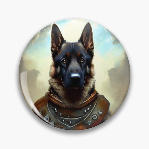 Item preview, AI Generated Art, War German Shepherd designed and sold by RabbitHoleMI.